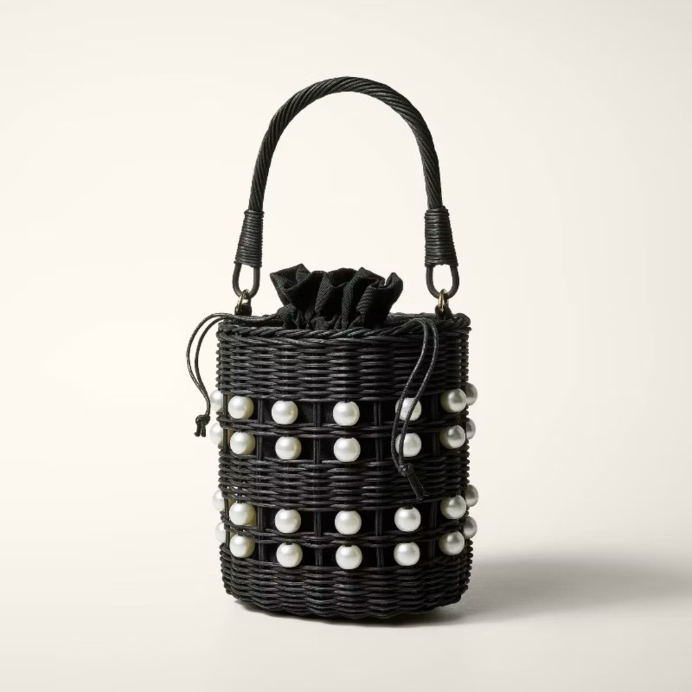 kate spade new york x Target Pearl Embellished Basket Bucket Bag - Picture 5 of 5